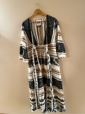 Pearl & Caviar Luxury Resort Wear Kimono 100% Cotton